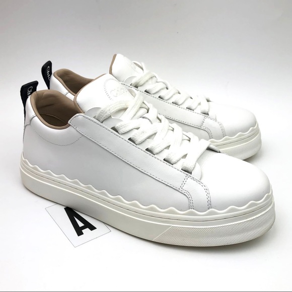 CHLOÉ Lauren Low Top Sneaker sz 7 - Picture 4 of 12